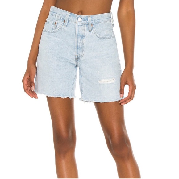 Levi's Pants - Levi’s Women’s Premium 501 Mid Thigh Denim Shorts